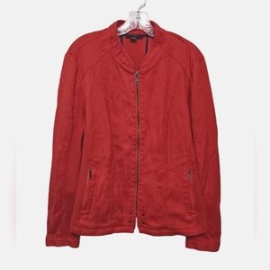 Tribal Woman's XL Zip-Up Red Coat